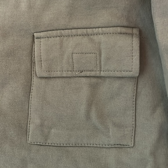 Cozy XS Fleece Factory Sweatshirt Green with front pocket!!!! - Picture 3 of 3